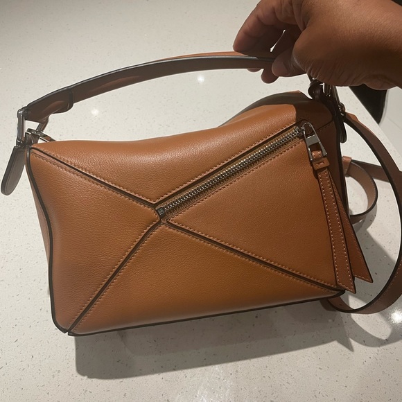 Loewe Small Puzzle Bag in Tan - Picture 8 of 11
